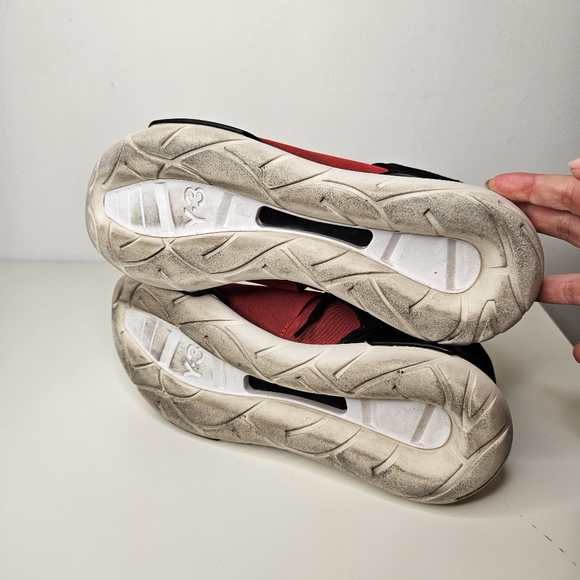 Adidas Y-3 Qasa High Red Black Men's Size 8.5 - Picture 9 of 9